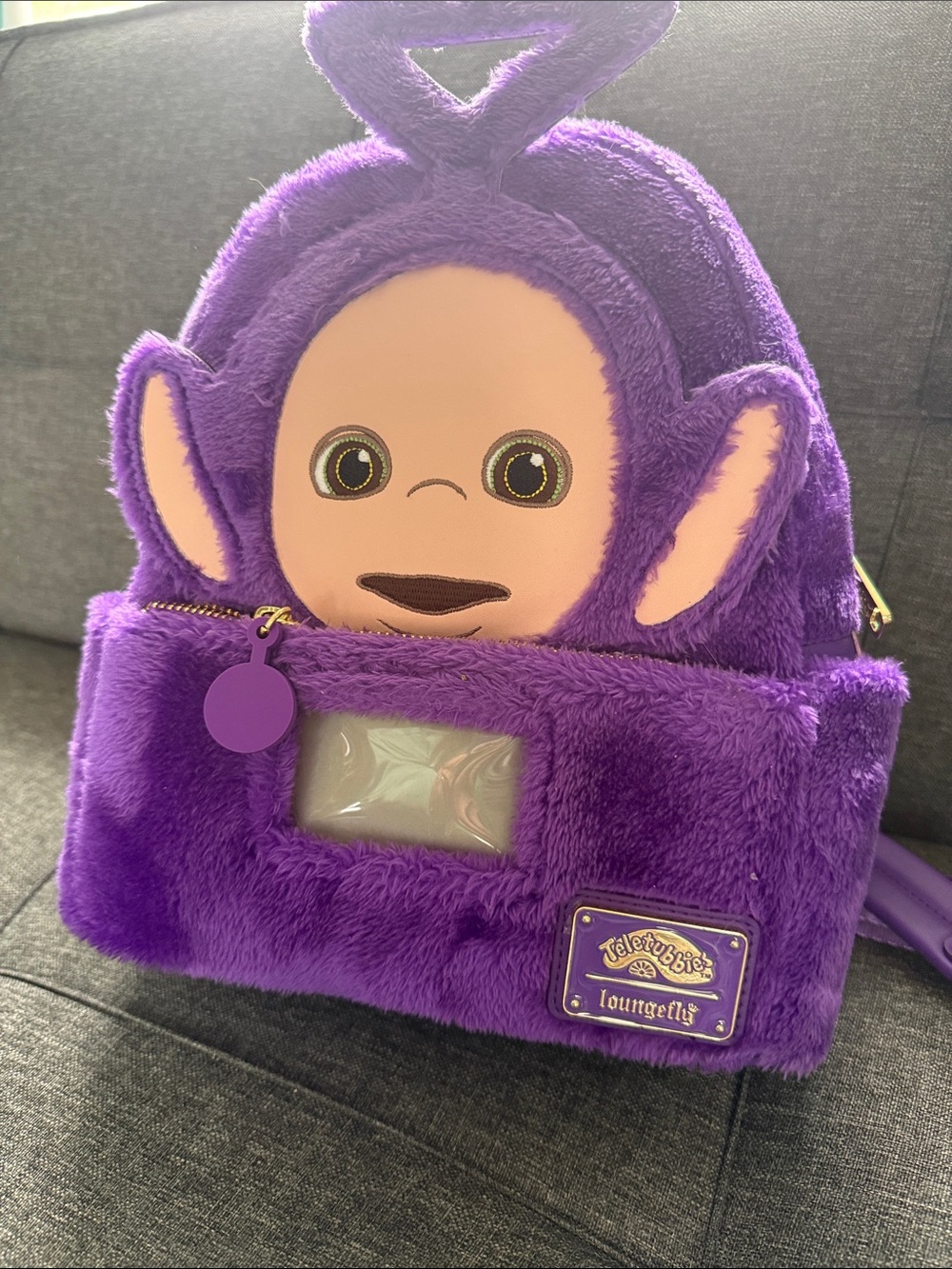 Purple Teletubbies Tinky Winky Plush Mini Backpack